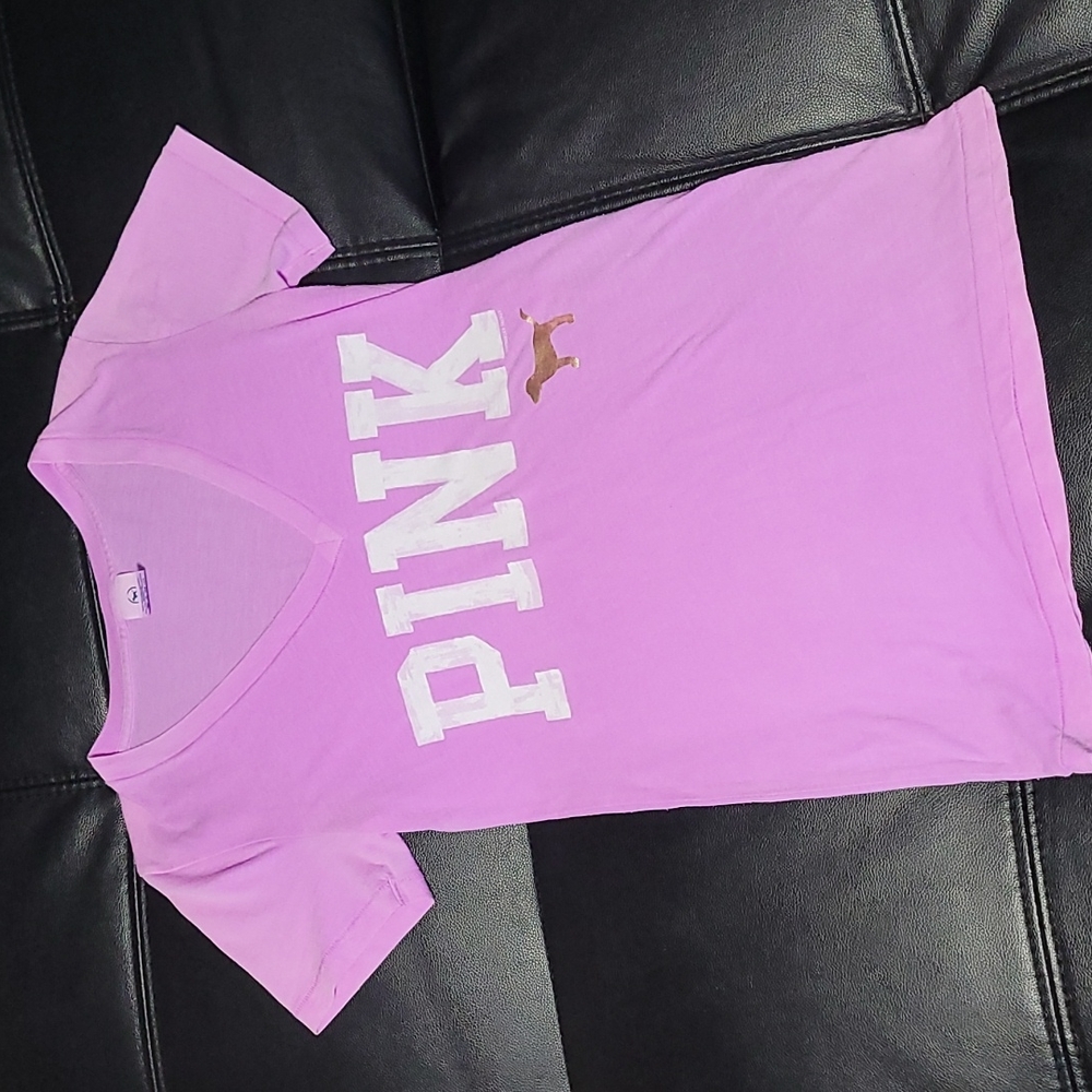 Pink Victoria Secret V-Neck Tee